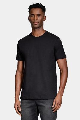 Camiseta Basica Algodão Manga Curta Preto