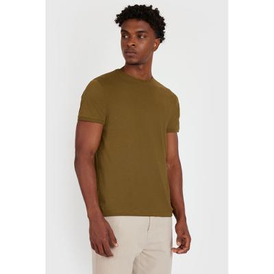 Camiseta Aramis Gola Careca de Algodão Pima Verde Musgo
