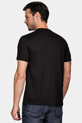 Camiseta Aramis Manga Curta Algodão Pima Preto