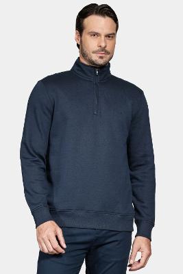 Moletom Aramis de Malha 45689 Zíper Marinho