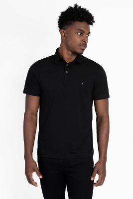 Polo Aramis Jersey Algodão Pima Preto