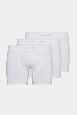 Kit Aramis 3 Cuecas Boxer Sem Costura Branco