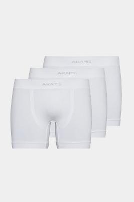 Kit Aramis 3 Cuecas Boxer Sem Costura Branco