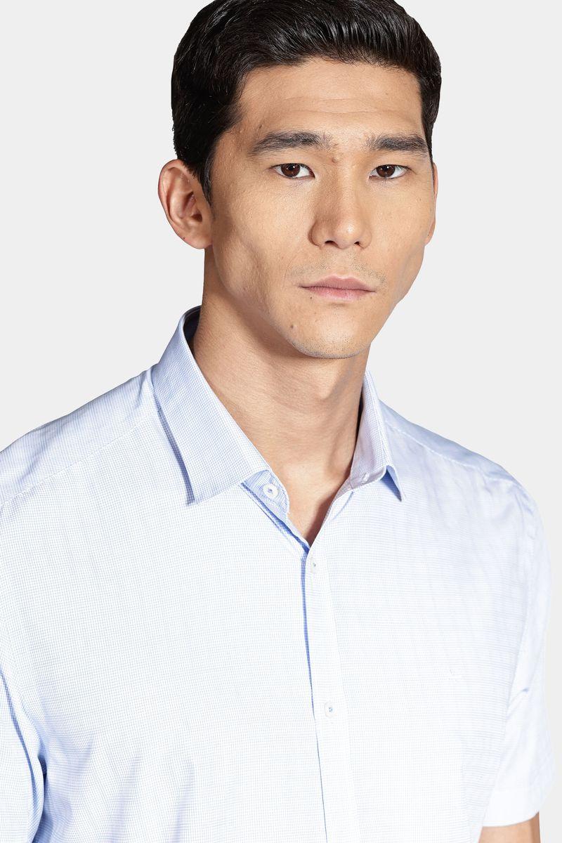 Camisa Aramis Manga Curta Regular Micro Xadrez Branco - 2