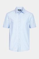 Camisa Aramis Manga Curta Regular Micro Xadrez Branco