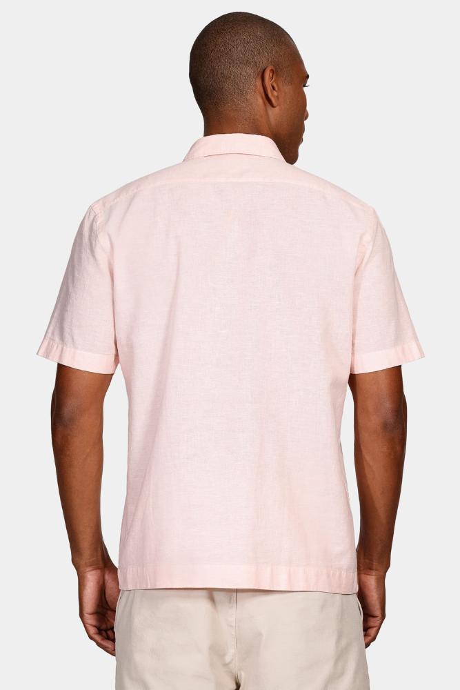 Camisa Aramis Regular Linho Algodão f Coral - 4