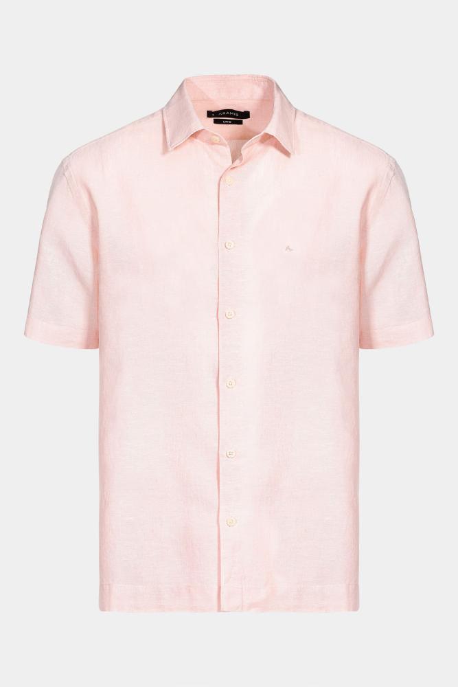 Camisa Aramis Regular Linho Algodão f Coral - 6