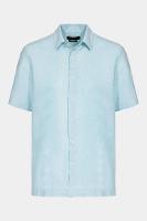 Camisa Aramis Regular Linho Algodão f Azul Piscina - 6