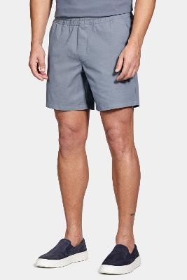 Bermuda Aramis Algodão Elástico e Cordão Azul Indigo