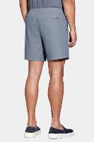 Bermuda Aramis Algodão Elástico e Cordão Azul Indigo - 6