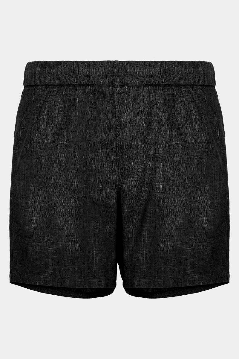 Bermuda Aramis Algodão Com Elastico Rústica Preto - 1