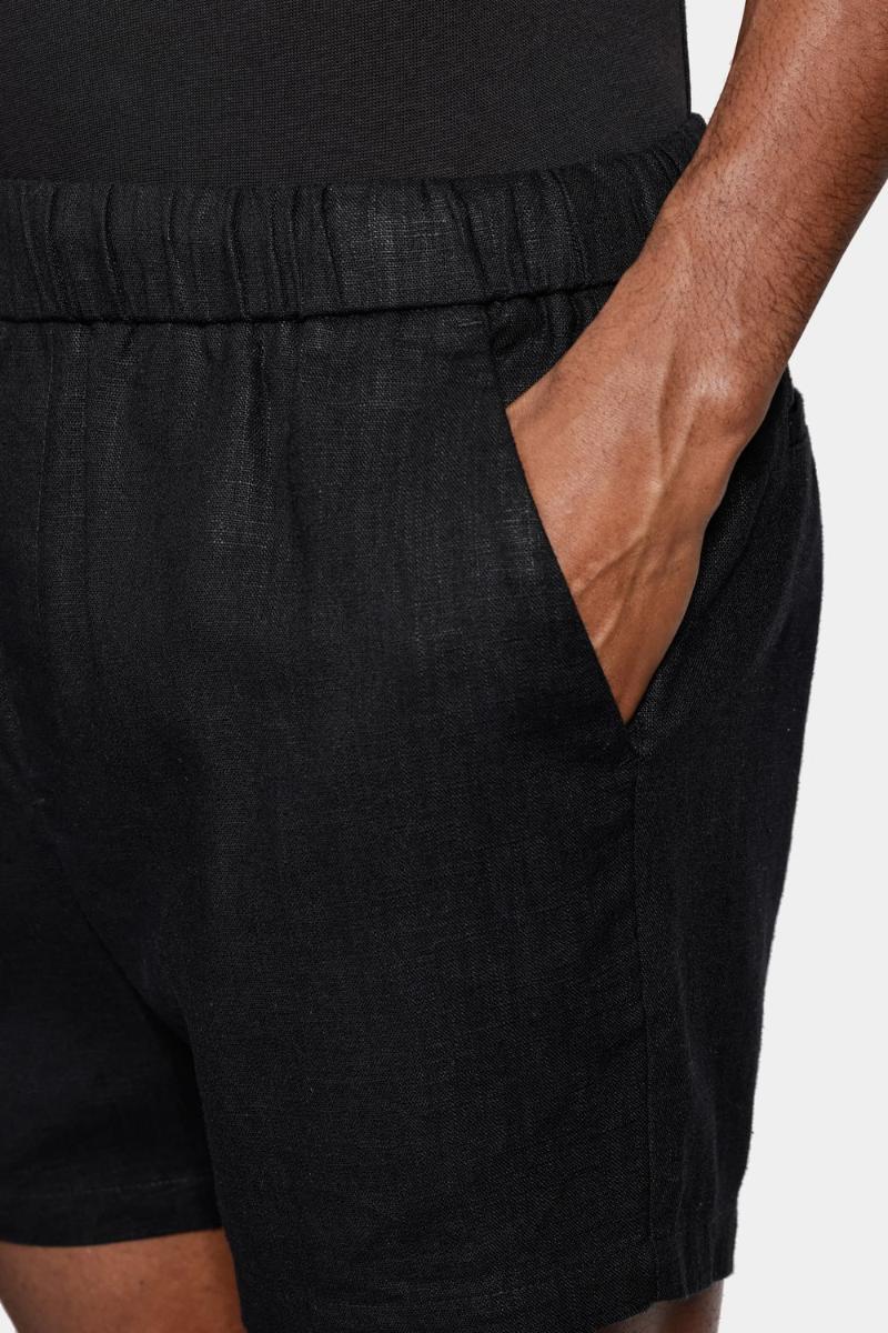 Bermuda Aramis Algodão Com Elastico Rústica Preto - 4