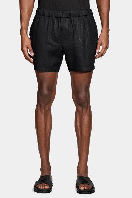 Bermuda Aramis Algodão Com Elastico Rústica Preto