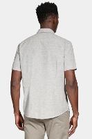 Camisa Aramis Manga Curta Capri Mescla Verde Militar