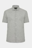 Camisa Aramis Manga Curta Capri Mescla Verde Militar - 5