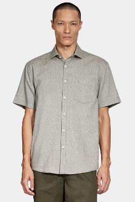 Camisa Aramis Manga Curta Algodão Verde Medio