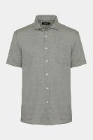 Camisa Aramis Manga Curta Algodão Verde Medio - 1