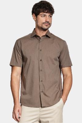 Camisa Aramis Manga Curta Algodão Regular Verde Militar