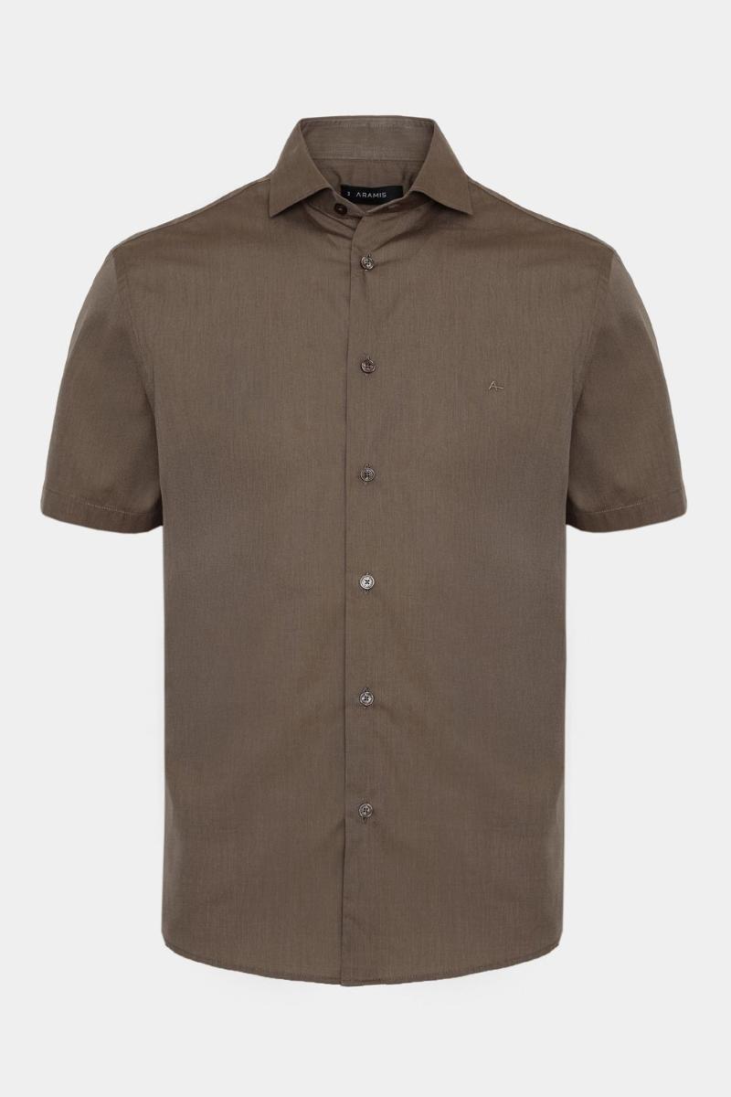 Camisa Aramis Manga Curta Algodão Regular Verde - 1