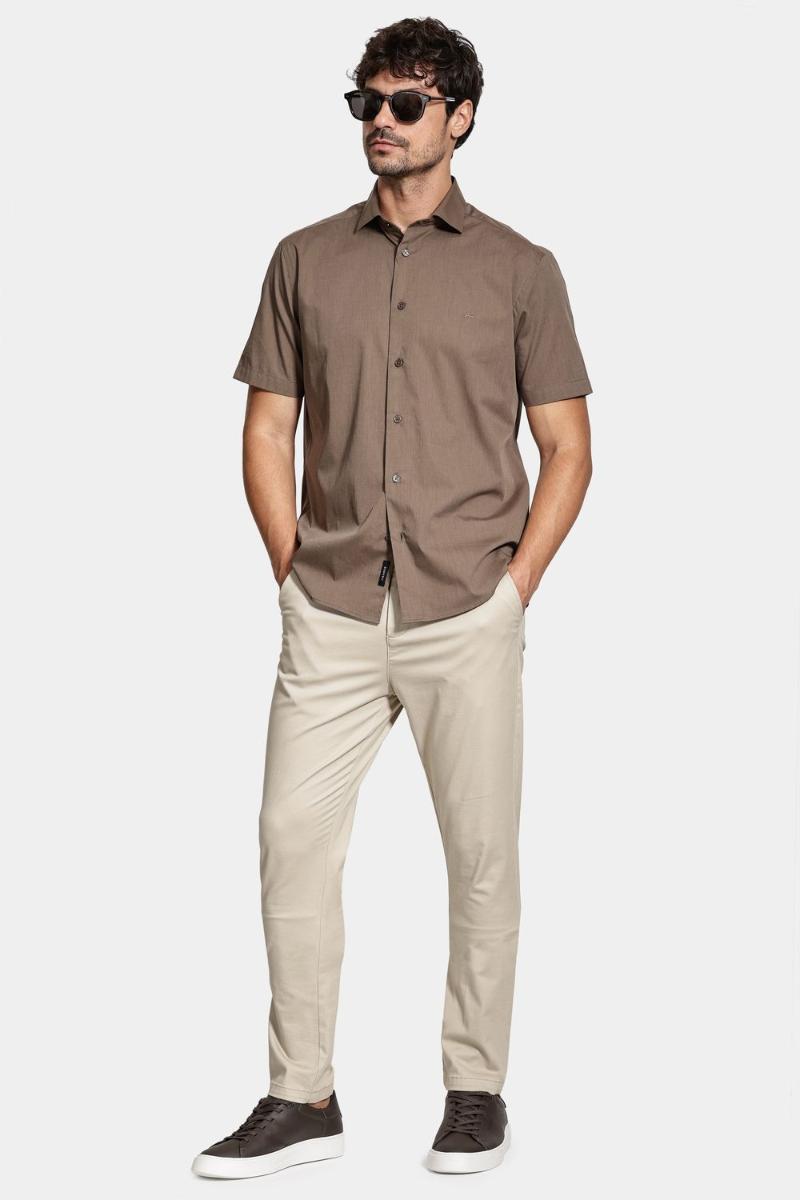 Camisa Aramis Manga Curta Algodão Regular Verde - 4