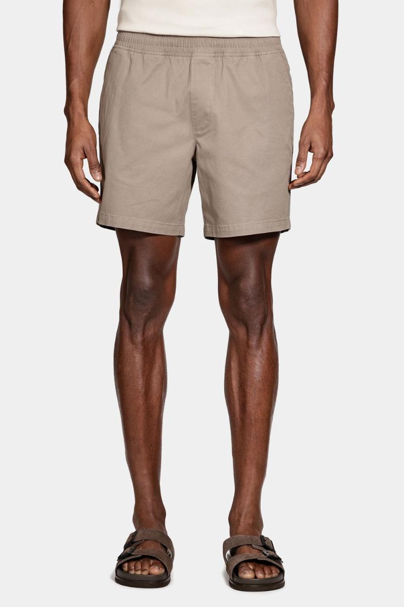 Bermuda Aramis Algodão Elástico e Cordão Caqui - 2