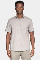 Camisa Aramis Manga Curta Algodão Natural - 1