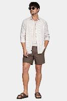 Bermuda Aramis  Algodão Elástico e Cordão Cafe - 3