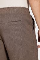 Bermuda Aramis  Algodão Elástico e Cordão Cafe - 5