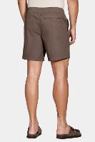 Bermuda Aramis  Algodão Elástico e Cordão Cafe - 6