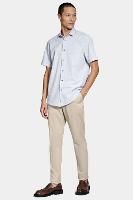 Camisa Aramis Manga Curta Slim Algodão Flame Soft Azul - 2