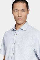 Camisa Aramis Manga Curta Slim Algodão Flame Soft Azul - 3