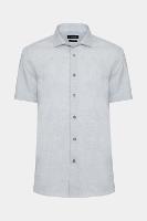 Camisa Aramis Manga Curta Slim Algodão Flame Soft Azul - 5