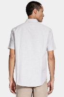 Camisa Aramis Manga Curta Slim Algodão Flame Soft Areia