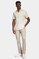 Camisa Aramis Manga Curta Slim Algodão Flame Amarelo - 5