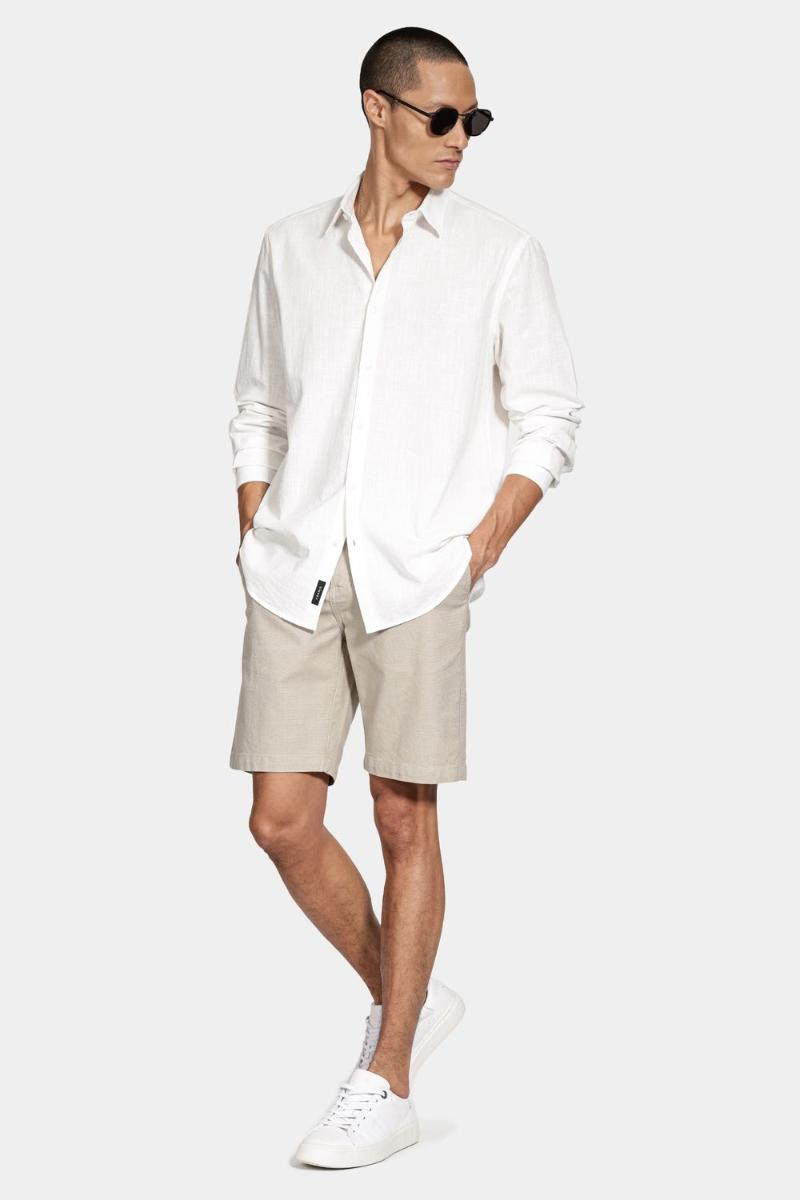 Camisa Aramis Manga Longa Regular Flamê Branco - 2