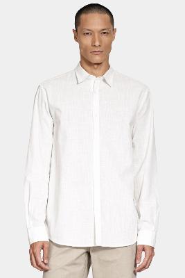 Camisa Aramis Manga Longa Regular Flamê Branco