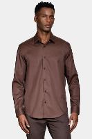 Camisa Aramis Manga Longa Regular Fio 100 Egípcio Cafe - 1