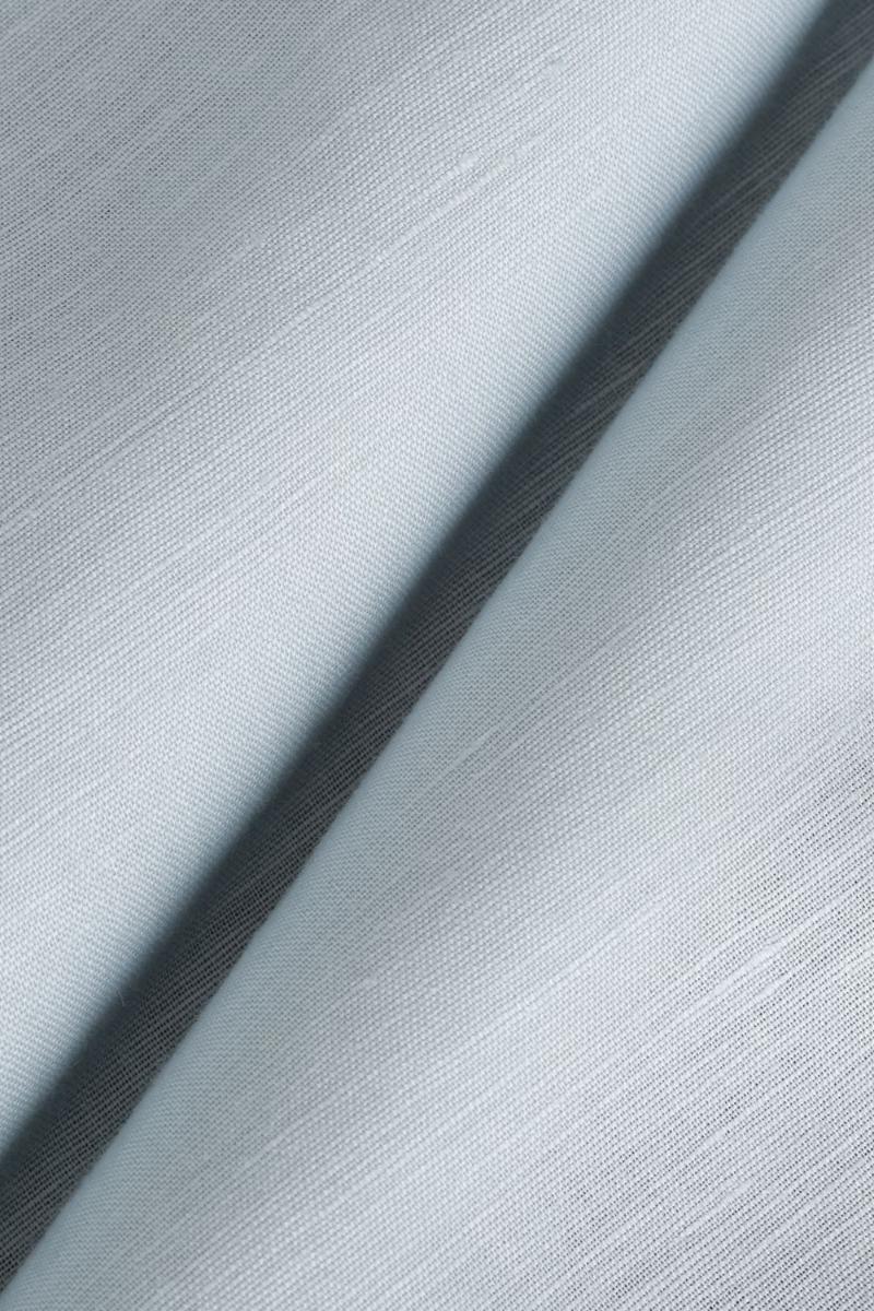 Camisa Aramis Manga Longa Regular Linho Azul Claro - 6