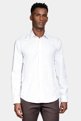 Camisa Aramis Manga Longa Regular Fio 100 Egípcio Branco