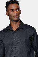 Camisa Aramis Manga Longa Regular Fio 100 Egípcio Preto - 3