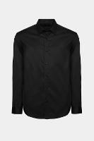 Camisa Aramis Manga Longa Regular Fio 100 Egípcio Preto - 5