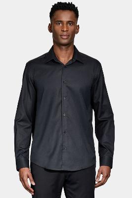 Camisa Aramis Manga Longa Regular Fio 100 Egípcio Preto