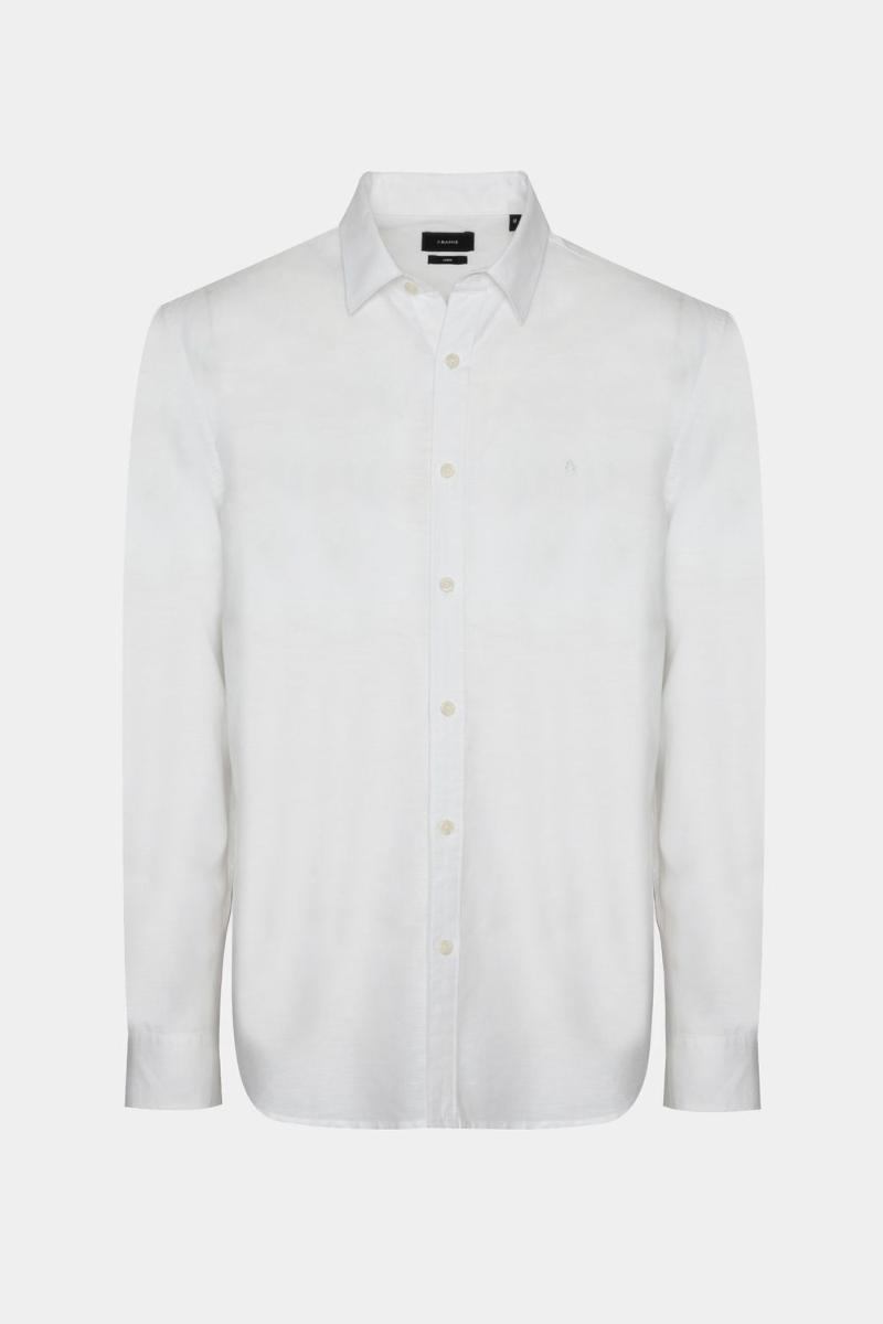 Camisa Aramis Manga Longa Regular Linho Branco - 1