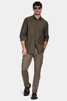 Camisa Aramis Manga Longa Algodão Egípcio Barolo Verde - 2