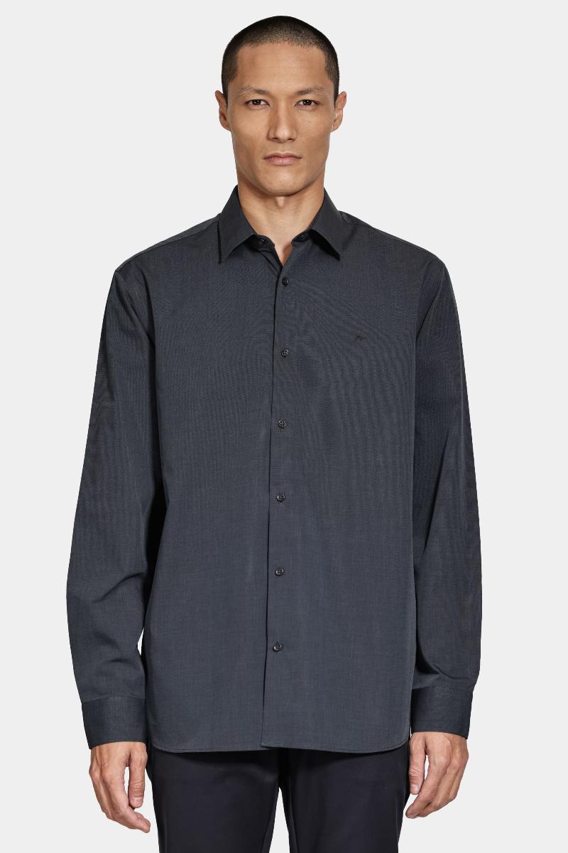 Camisa Aramis Manga Longa Egípcio Chumbo - 1