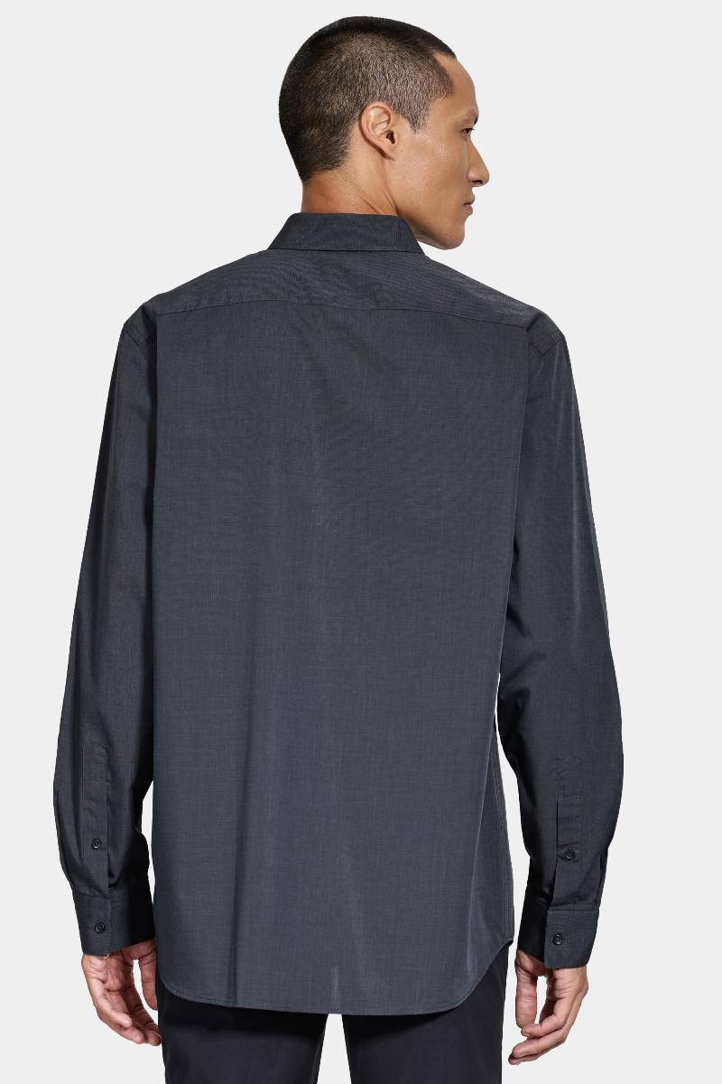 Camisa Aramis Manga Longa Egípcio Chumbo - 4