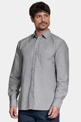 Camisa Aramis Manga Longa Algodão Egípcio Barolo Grafite