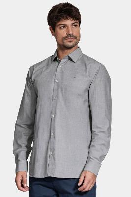 Camisa Aramis Manga Longa Algodão Grafite