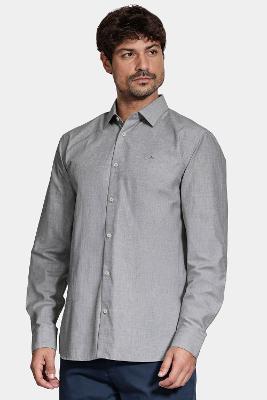 Camisa Aramis Manga Longa Algodão Grafite