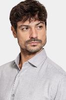 Camisa Aramis Manga Longa Regular Melange Cinza - 3